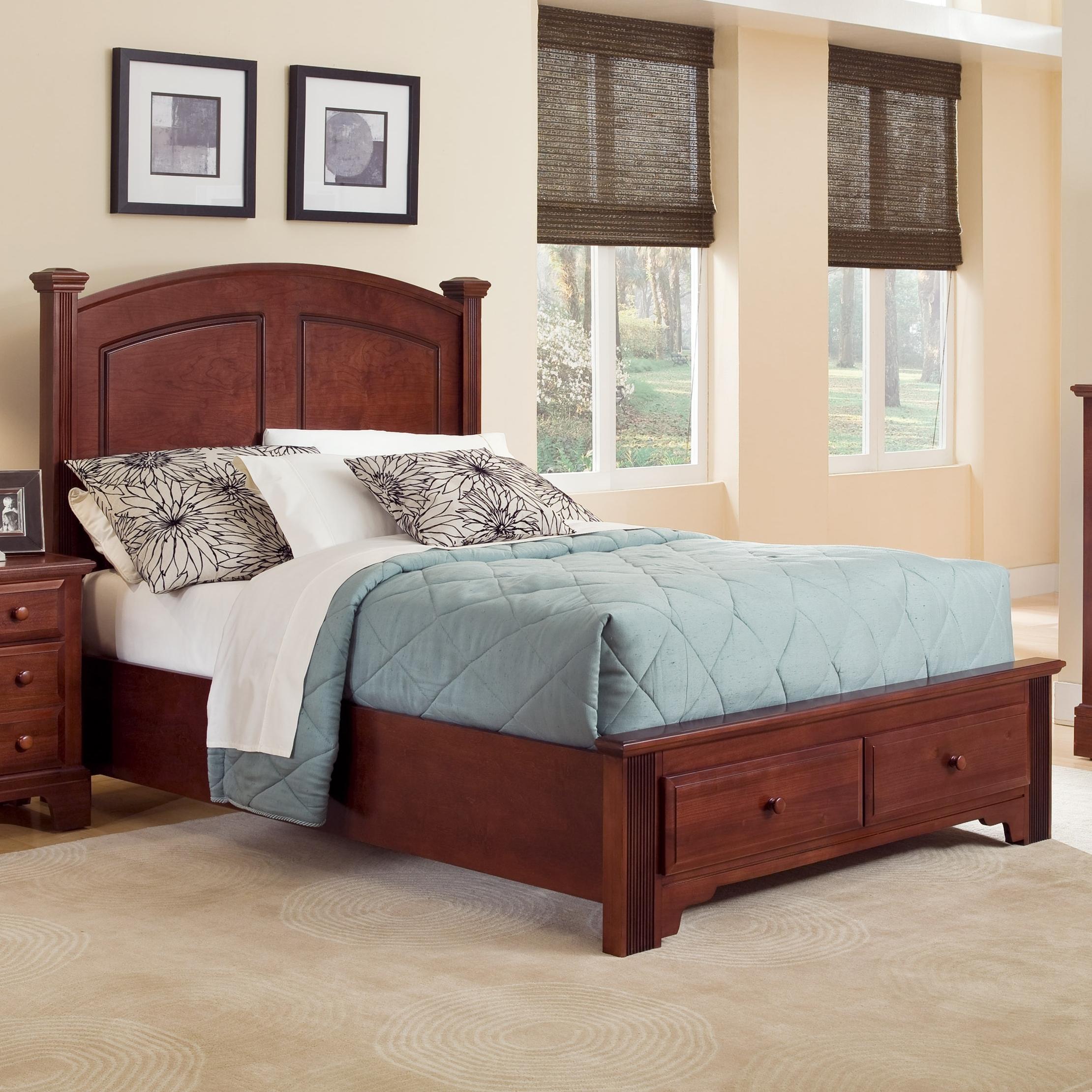 Vaughan Bassett Hamilton/Franklin Queen Panel Storage Bed Johnny